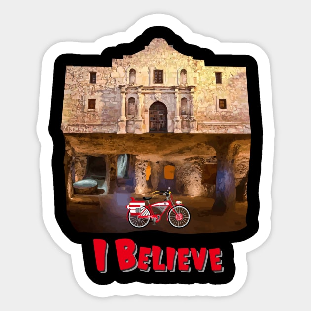 Secrets about the Alamo Sticker by rajem